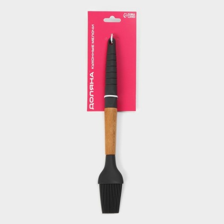 Brown Brush brush, 28 cm, gray/beige color-6