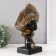 Souvenir Polystone Bust "African in the gel (headdress)" Gold 17x9x26 cm