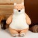 Soft toy "Dog", 55 cm, orange color