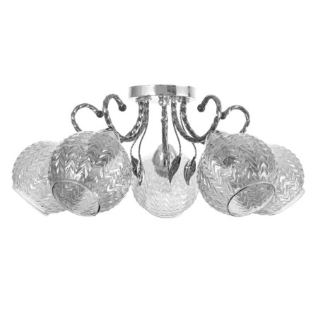 Teresa chandelier 5x40W E27 chrome, black chrome 55x55x21cm-4