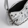 Bag Women's Cross Bodi, on a zipper, silver color
