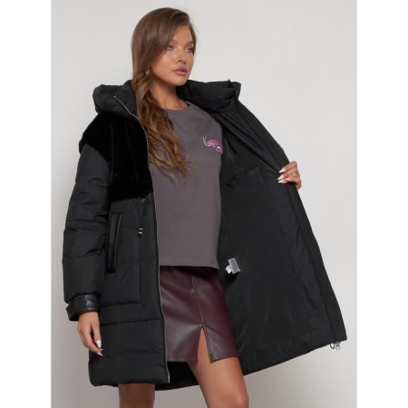 Winter jacket female, size 50, black color-20