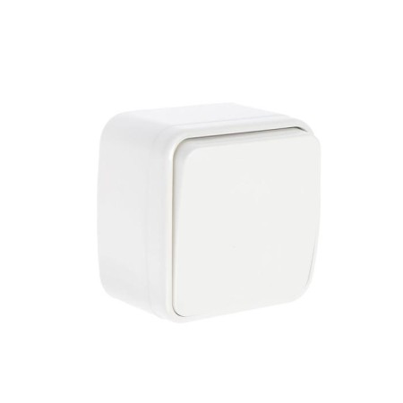 TDM switch "Cottage" folk, 10 A, IP20, 1 key, open, color of Sl. bone