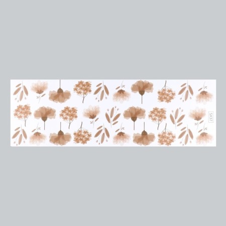 Sticking plastic interior color "pastel flowers" 30x90 cm-1