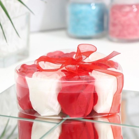 Soap roses, red and white, set of 9 pcs.-1