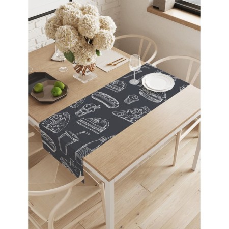 Path on the Fast Food table, Oxford, size 40x145 cm