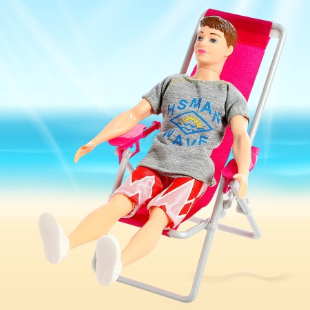 Doll model "Ken on the beach", with accessories-4