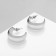 Earrings metal "crescent", color silver