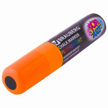 Cretaceous Brauberg "Pop-Art", 15 mm, dry, for smooth surfaces, orange-2