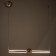 Lamp Bayerlux 49417/1 LED 16W 4000k gold 42x7x7-107 cm