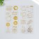 Stickers "tea party" set 2 sheets 8.5x17.5 cm