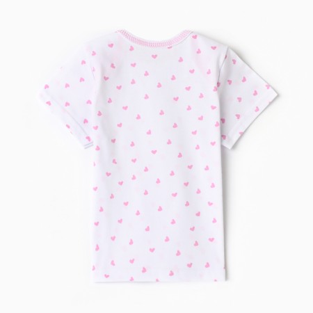 Children's T -shirt, white color/hearts, height 80-3