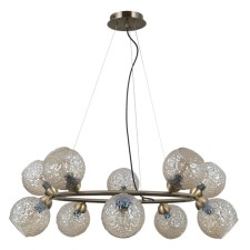Ceiling light Gerhort G11088/10AB AMB, 10x40W, E14, 78x73x73 cm, bronze color