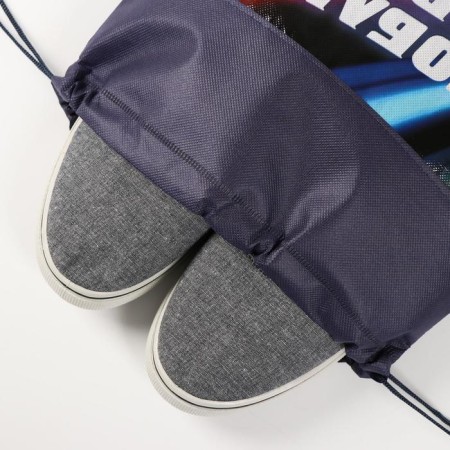 A bag for shoes "I love speed" Wedded canvas 30 x 40 cm-4