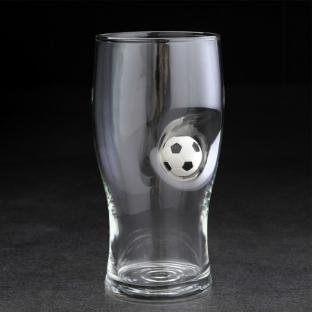 The glass "impenetrable", with a football, for beer, 500 ml-1