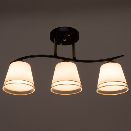 Chandelier 2007/3 E27 60W gold+black 46x12x25 cm Bayerlux-2