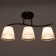 Chandelier 2007/3 E27 60W gold+black 46x12x25 cm Bayerlux
