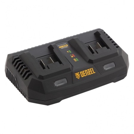 Denzel 28454 charger, for two IBC-18-3.0-2, Li-Ion, 18V, 3 A battery