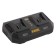 Denzel 28454 charger, for two IBC-18-3.0-2, Li-Ion, 18V, 3 A battery