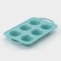 The form for baking "Figures. Circle ”, 32.5 × 18.5 × 4 cm, 6 cells, (7 × 7 × 4 cm), turquoise color