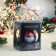 Christmas ball D-8 cm "Chapel in the winter village" Hand painting