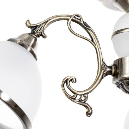 Lamp Ceiling Economy light 28066/3AB WT, 3x40W, E27, 28x48x50 cm, white color-6
