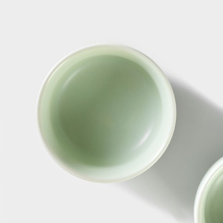A set for the tea ceremony Ceramic “Tyasitsa”, 8 objects: a kettle of 120 ml, 4 PIALA 50 ml, napkin, forceps, stand-3