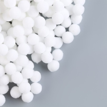 A set of parts for the decor "bombs", a set of 5000 pcs., Size 1 pc. - 1 cm, white color-2
