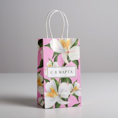 Package gift craft, packaging, “since March 8”, 12 x 21 x 9 cm-1
