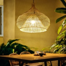 Ceiling Lamp from the rattan 