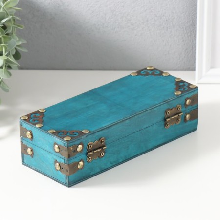 Broken chest "Amadeo" Blue 21.5x8.7x6 cm-3
