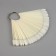 Palette for varnishes on a ring, 50 nails, oval shape, ivory color