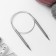 The knitting needles are circular, for knitting, with a metal cable, d = 9 mm, 100 cm