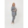 Female costume, size 54, gray-blue color