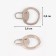 Poller for lightning, metal, 3.8 × 2.8 cm, 5 pcs, Nickel color