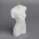 Figure candle "Women's silhouette" in shirt, 5.5x3.5x10.5 cm, white