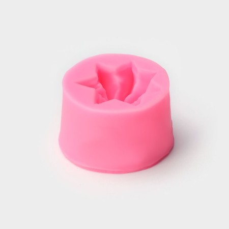 Mold "Star", silicone, 4 × 2.5 cm, pink color-1