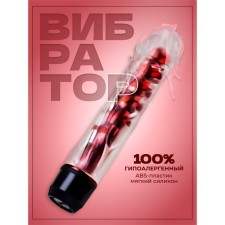 The vibrator of the oka-hp, realist, gel, stimulation of the point G, 18 x 3.5 cm, tp, red