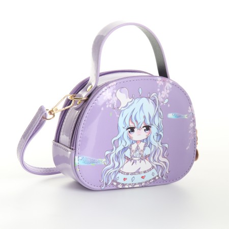 Bag's bag with lightning, lilac color