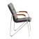 Samba eco -leather chair black, chrome paint
