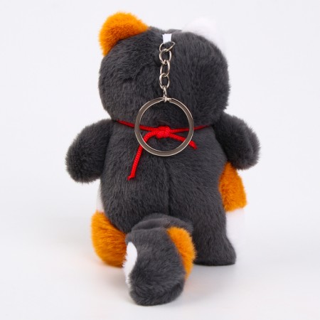 Soft toy "cat" on a key fob, 14 cm-2