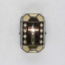 Бра CL441311 «Фасет» 1x60W E14 прозрачный/бежевый 18x20x35 см