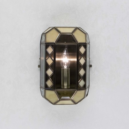 Sconces CL441311 "Fasset" 1x60W E14 Transparent/beige 18x20x35 cm