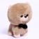 Soft toy "Dog" with a butterfly, 22 cm, beige color