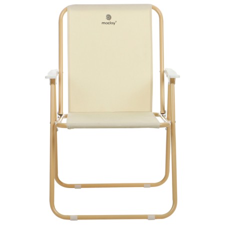 Folding chair, 47 x 52 x 75 cm, up to 100 kg, beige color-5