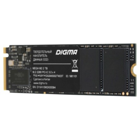 SSD Digma PCIe 3.0 X4 2TB DGSM3002TM23T MeGA M2 M2 2280-6
