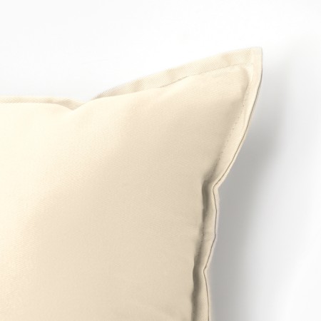 Ethel pillow, 45x45+1 cm, milk, 100% cotton-1
