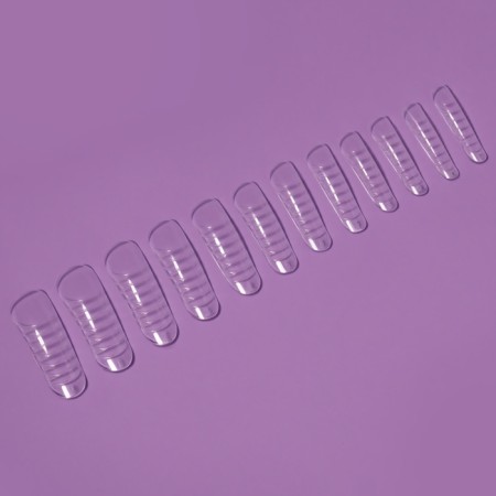 Upper forms for building, set 120 pcs, oval shape, transparent-3