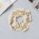 Hair elastic band "Orbit" Founds, 12 cm, white