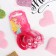 Hair elastic band "Magic flowers" (set 4 pcs) bow, pink